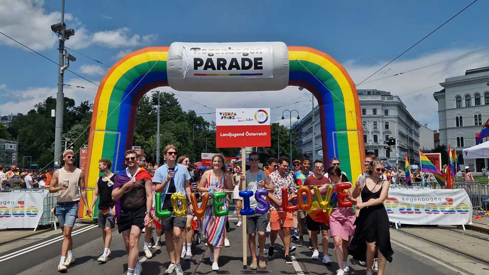 Landjugend Österreich Teilnahme der Landjugend Österreich bei der Regenbogenparade 2024